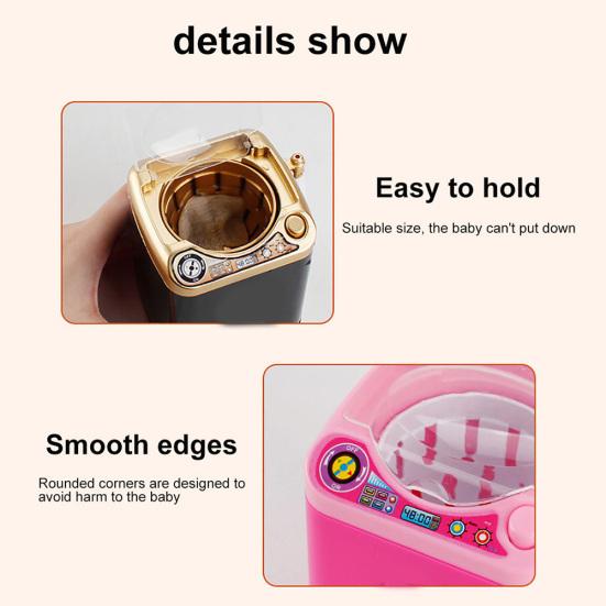 Mini Washing Machine Electric Brushes Cleaning Toy Makeup Dehydration Spin Dryer