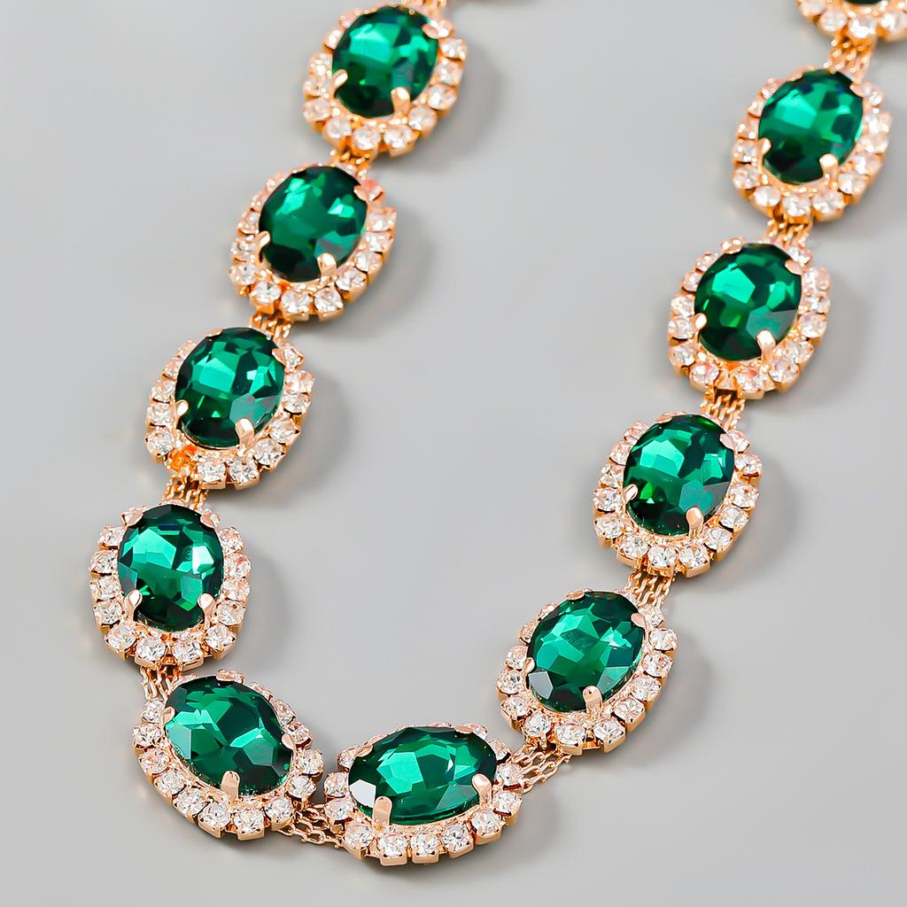 Кристаллическое массивное колье со стразами, женское ожерелье с воротником нагрудник, винтажные украшения