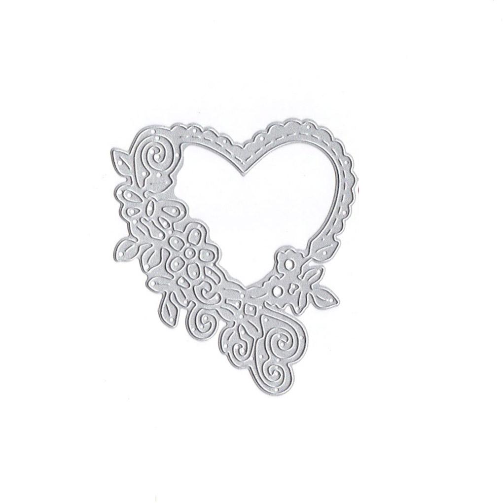 Сердцевидная клетка для птиц Вырубные штампы Тиснение Трафарет Форма DIY Скрапбукинг Фотоальбом Поделки