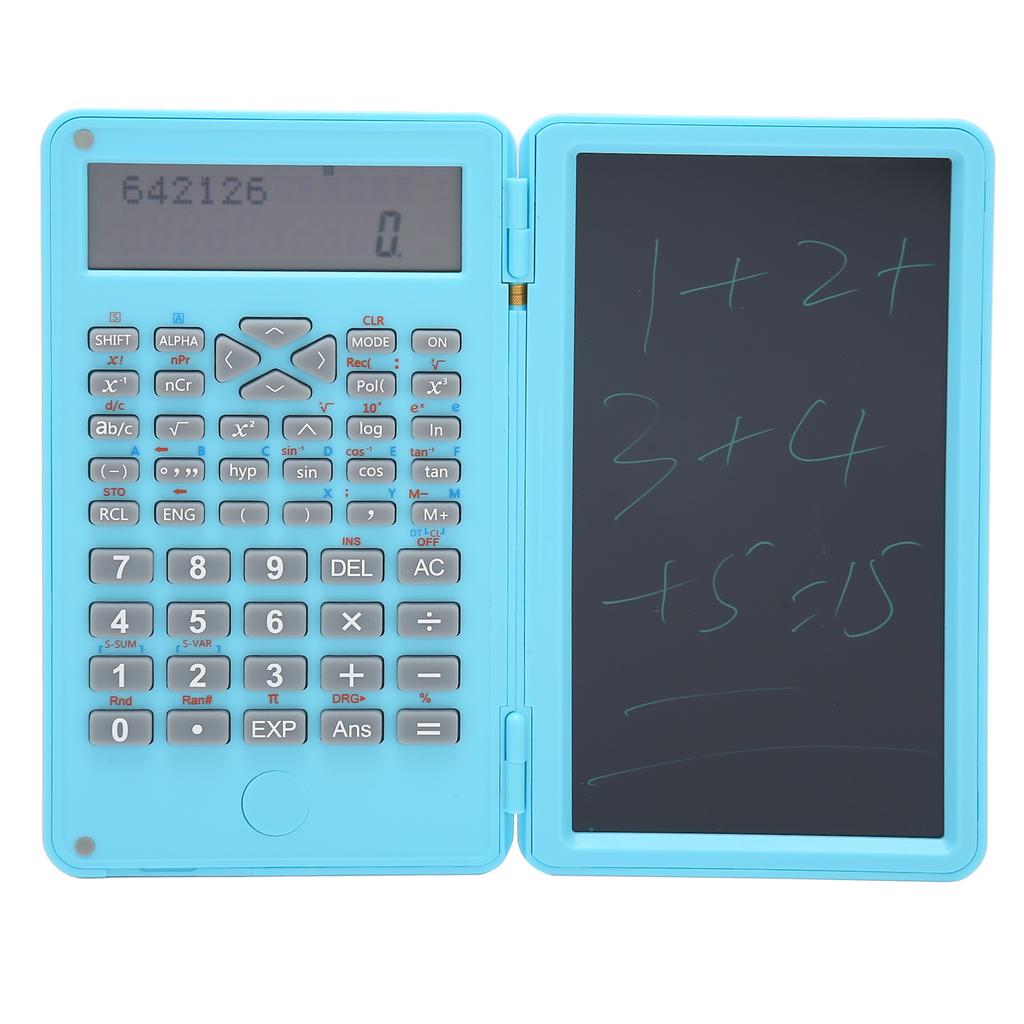 Calculator with Notepad Portable 10 Digits LCD Display Scientific Calculator for School Meetings and Family