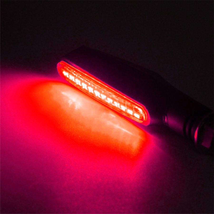 4 шт. Мотоциклетные 24LED Бегущие поворотники Гибкие сигналы поворота ДХО Задний фонарь