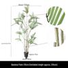 Nordic Phoenix Bamboo Indoor Decorative Potted Plant - Large Artificial Greenery for Living Room or Office