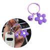 Брелок для ключей в виде цветка, подвеска-колокольчик, миниатюрное кольцо для ключей для сумок и ключей, разноцветный брелок с цветочной подвеской, аксессуар