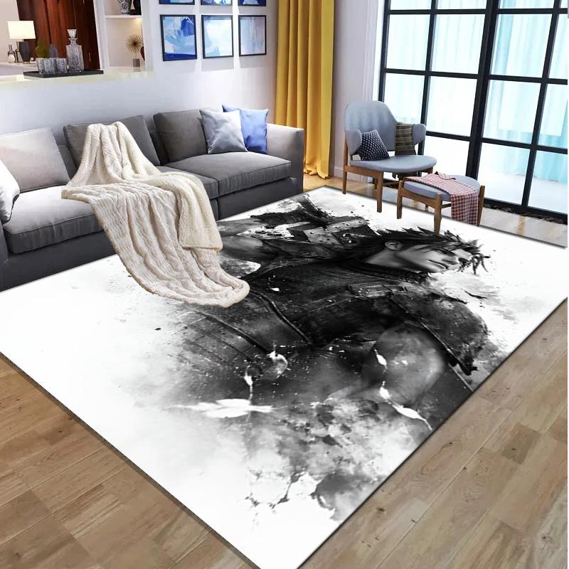 Final Fantasy Pattern Rug, Indoor/Outdoor Mat, for Picnic, Gameroom, Bedroom, Office, Living Room, Home Decor Carpet, Birthday Gift