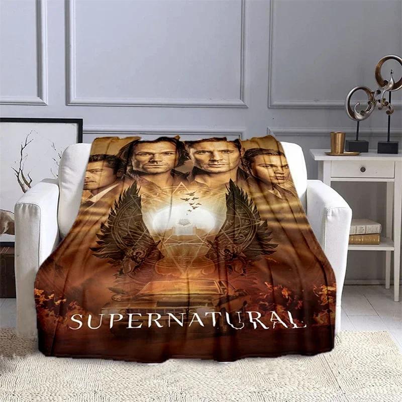 Movie Supernatural - Evil Power Printed Blanket, Fashion Warm Flange Blanket, Picnic Blanket, Bed Blanket, Birthday Gift