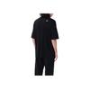 Emporio Armani Ss25 Однотонный пуловер с круглым вырезом свободного кроя с коротким рукавом мужские топы черные EM001035-AF13747-UC001