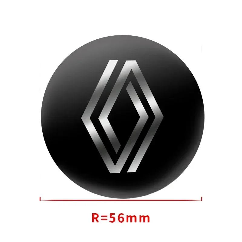 2026 Hot For Renault Hub Caps 4pcs 56mm Car Wheel Center Hub Cap Badge Emblem Decal Wheel Sticker For Renault Megane 2 Twingo Cl