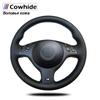 Handsewing Black Genuine Leather Steering Wheel Covers for BMW E46 E39 330i 540i 525i 530i 330Ci M3