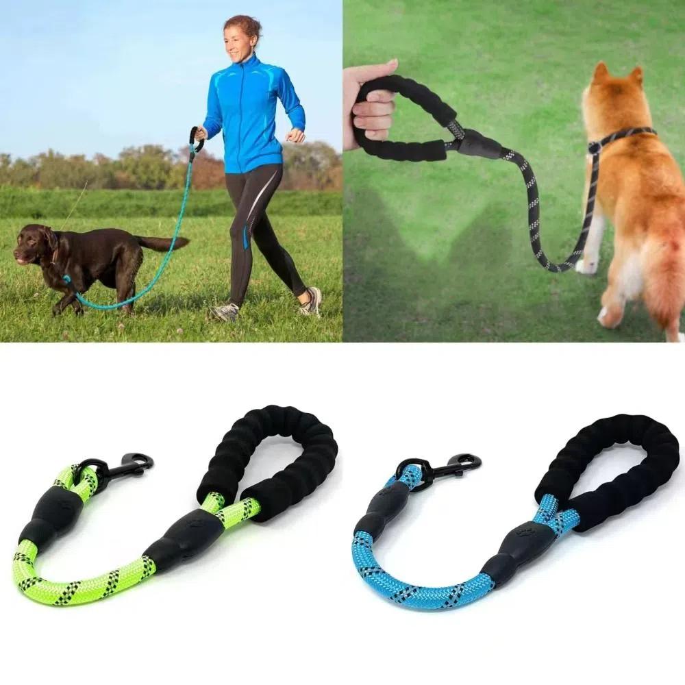 Мягкий тренировочный поводок для собаки Короткий светоотражающий поводок Поводок для собаки, чтобы следовать вплотную Собака