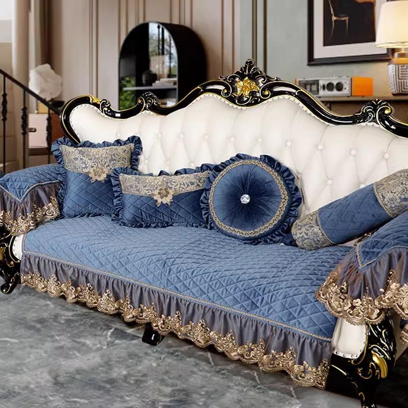 Подушки для дивана осенью и зимой универсальны для всех сезонов, подушки для сиденья в ряд не скользят, легкая роскошь, высококачественный тканевый чехол, чехол для дивана