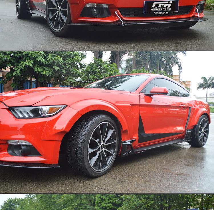 15-17 Ford Mustang Wide Body Kit: Front Lip, Side Skirts, Rear Wing