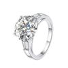 D Color 5ct Moissanite Ring Ring Women's S925 Sterling Silver Engagement Ring Wedding Ring Gift for Girlfriend
