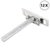 Vidaxl Wsporniki Półek Pływających, 12 Szt., Ø12X100 Mm, Stal Węglowa