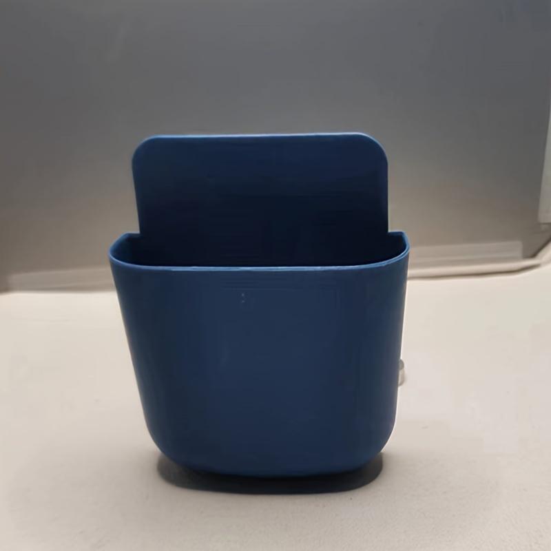 1 шт. настенный ящик для хранения без сверления используется для пульта дистанционного управления и зарядки мобильного телефона. Практичный крючок для стойки для хранения мобильных телефонов