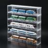 Clardepot Clear Rack for Model Acrylic Rail Toy Storage Train Toy Display Collection Rail Clardepot Trains, Case, Assembled, Case, Shelf, Case,