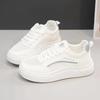Весенние белые туфли 2024 года, новые дышащие модные спортивные сетчатые туфли с толстой подошвой Zapatos De Mujer
