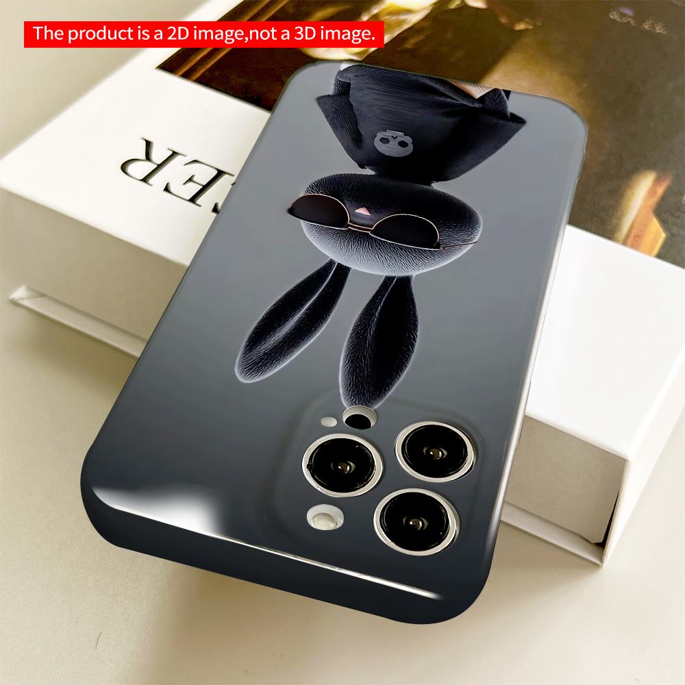 Sunglasses Bunny with Skull Tee All inclusive film hard phone case, compatible with iPhone 18 Pro Max 17 16 15 14 13 12 11