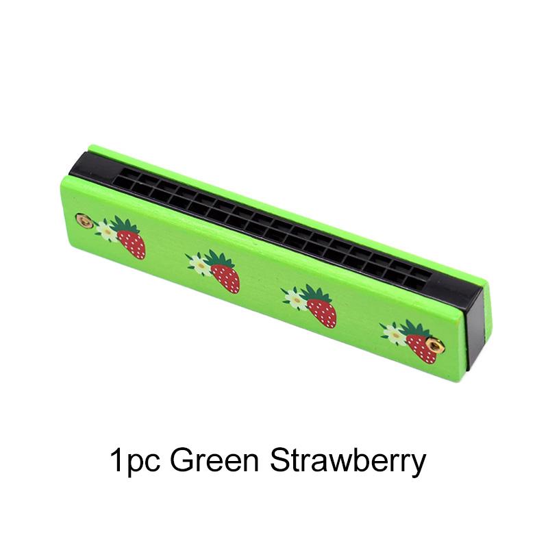 1 шт. Деревянная губная гармошка Музыкальный инструмент 16 отверстий Мультяшный милый узор для начинающих Музыкальные учебные пособия Школьные награды TMZ