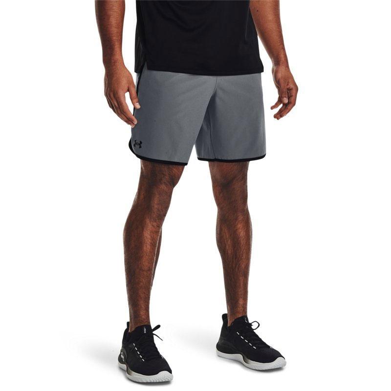 Under Armour Однотонные тканые шорты 8 дюймов, мужские штаны, серые 1377026-012