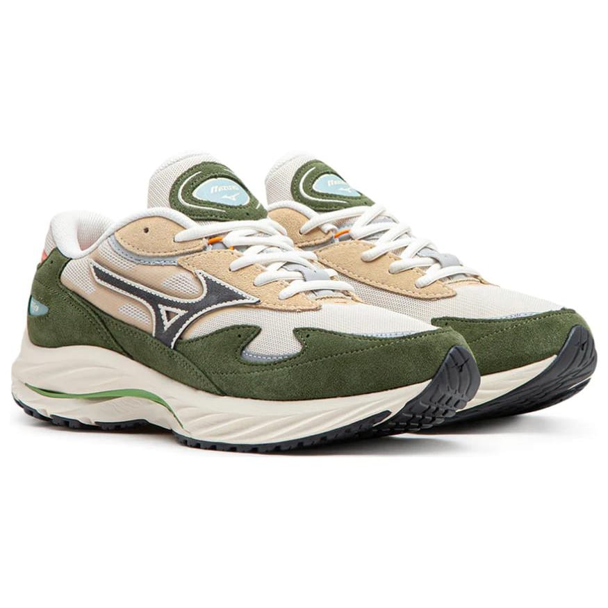 Mizuno Спортивный стиль Wave Rider 'Белый Зеленый' D1GA330906