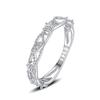 Tancise Classic 925 Sterling Silver  Zircon Ring Ladies Jewelry Wedding Promise Party Gift