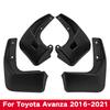 Car Fender  Mud Flaps For Toyota Avanza 2016-2022 2017 2018  Splash Guards MudFlaps Front Rear Mudguards  Auto