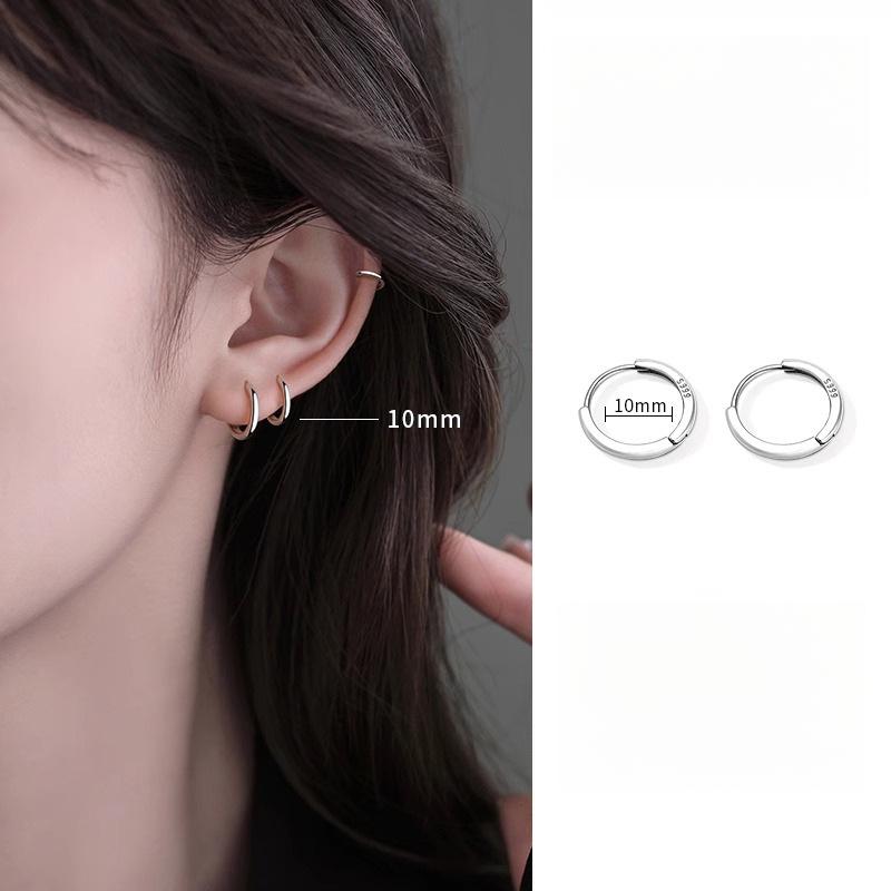 Простой круг, круглые серьги, женские серьги-гвоздики, премиальные застежки для ушей