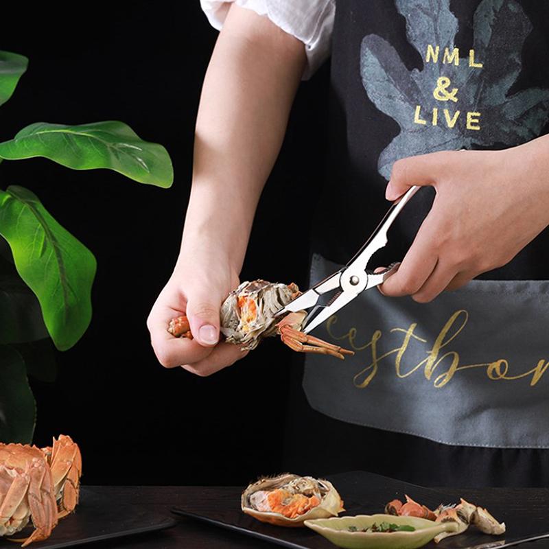 Picking Crab Meat Is Easy Seafood Tool Set Crab Crackers Picks Spoons Set Stainless Steel Pliers Lobster Clamp Pliers Clip