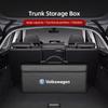 2026 Hot For Volkswagen VW Portable Car Trunk Storage Box Foldable Organizer Accessories For VW GTI Polo Golf Passat Tiguan Arte