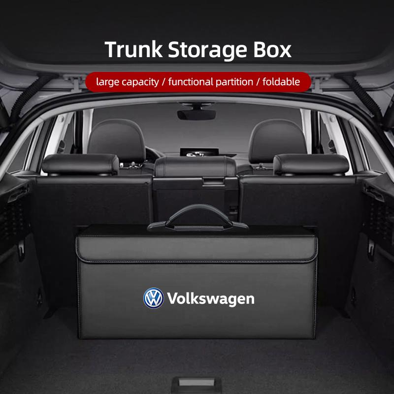 2026 Hot For Volkswagen VW Portable Car Trunk Storage Box Foldable Organizer Accessories For VW GTI Polo Golf Passat Tiguan Arte