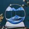 Sandscape Живая картина из движущегося песка Зыбучий песок Ремесло Круглое стекло 3D Глубоководные песочные часы Текучий песок Живопись Офис Домашний декор Подарок