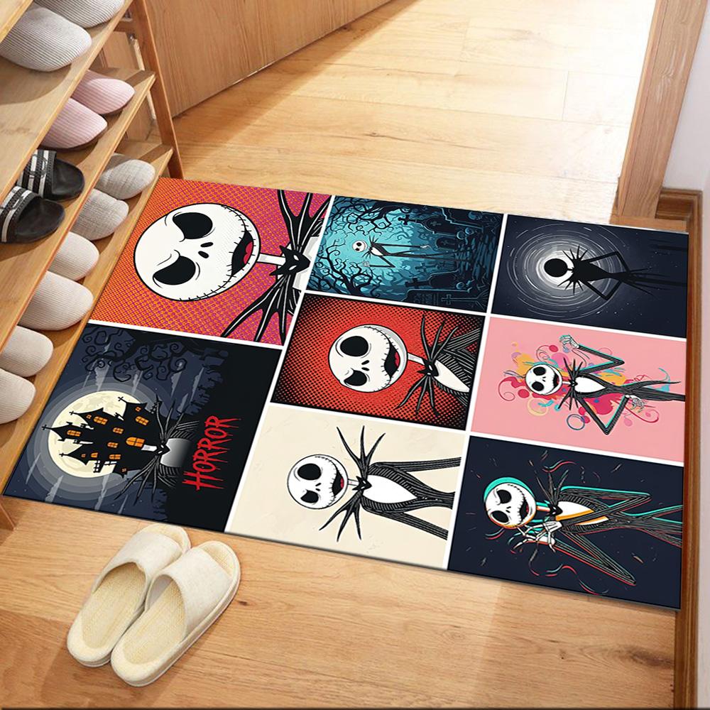 Christmas Nightmare Floor Mat Perfect for Outdoor Balcony Game Room Decorate room Anti-slip Rug Decorate Offices Birthday/Christmas Gift
