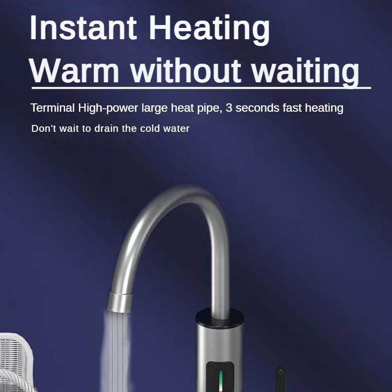 3000 Вт Бытовой Кран Быстрого Нагрева Интеллектуальный Цифровой Дисплей Мощный Электрический Водонагреватель Мгновенный Горячий Электрический Кран 36 * 20 см