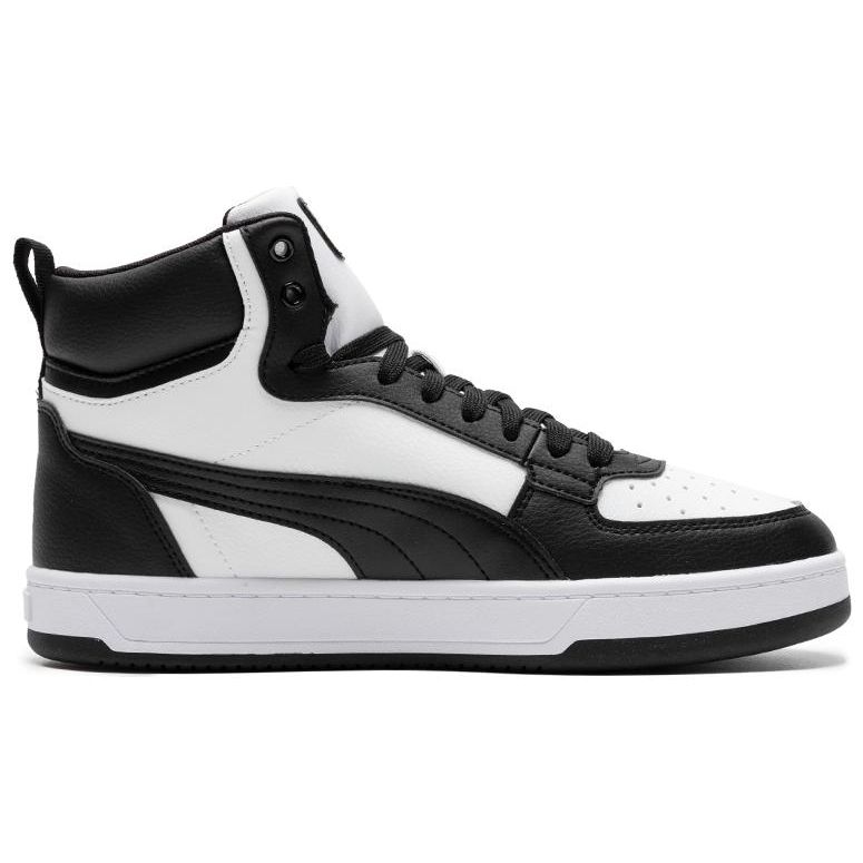 Puma Caven Mid Comfortable Versatile Durable Lightweight High-Top Skate Shoes Unisex Sneakers White Black 392291-12