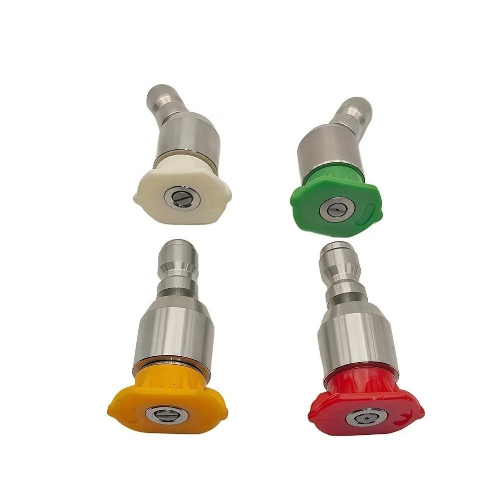 Rotating High Pressure Washer Tips Stainless Steel Rotary Spray Jet Tip Washer Adapter Garden