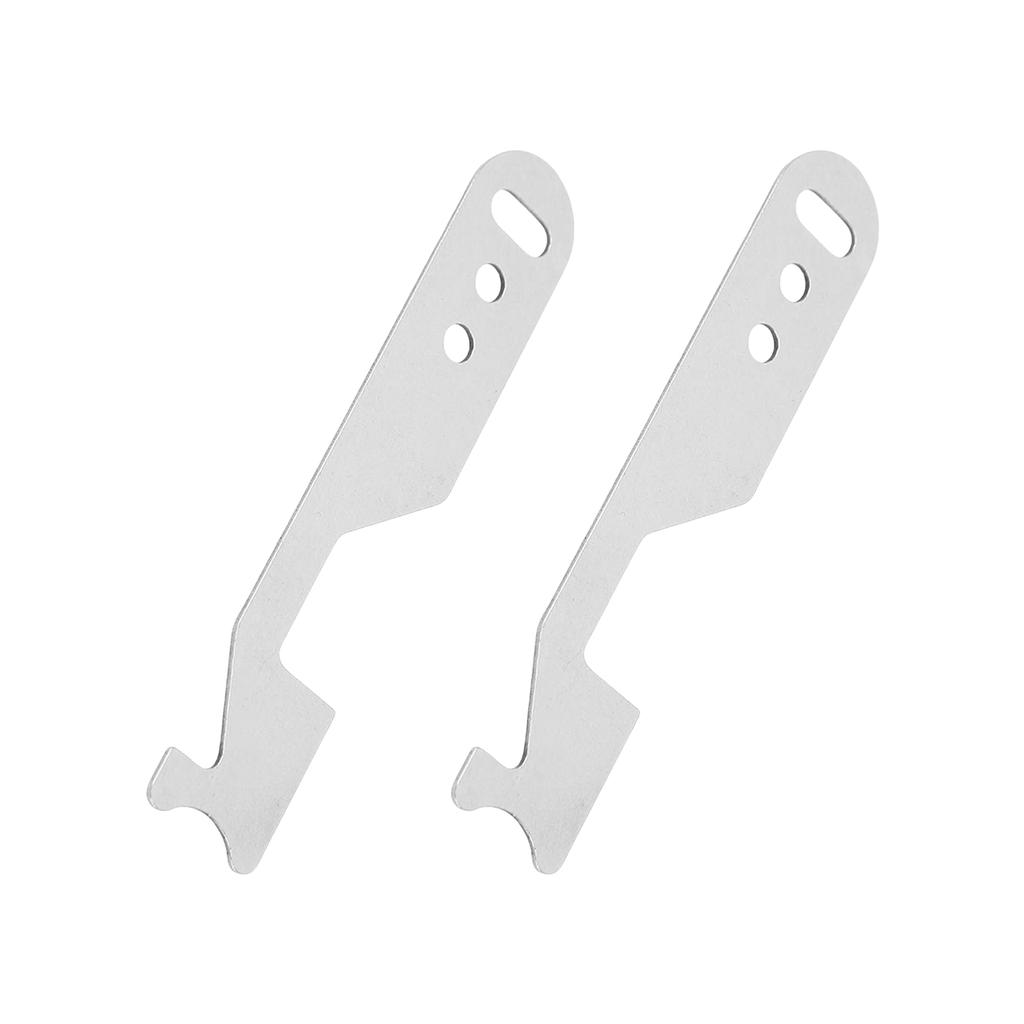 2Pcs Stainless Steel Unlocking Handle Compact Door Seam Lock Opener Portable Pry Bar Hand Tool Firefighting Tool