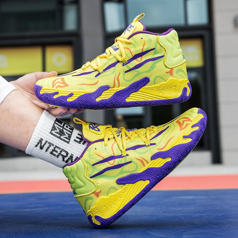 Три мяча три поколения фиолетовый MB.03 мужские и женские в помещении и на открытом воздухе амортизация и нескользящие фактические боевые пары среднего и старшего возраста чи