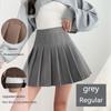 Tweed Plaid High Waist Pleated Skirt  Autumn and Winter Skinny A-line Skirt Large Size Autumn and Winter Models