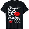 Chapter 59 Fabulous Since 1966 59th Birthday Lips For Women T-Shirt