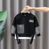 Костюмы для мальчиков, весенняя и осенняя одежда, красивая модная детская одежда, модная детская весна