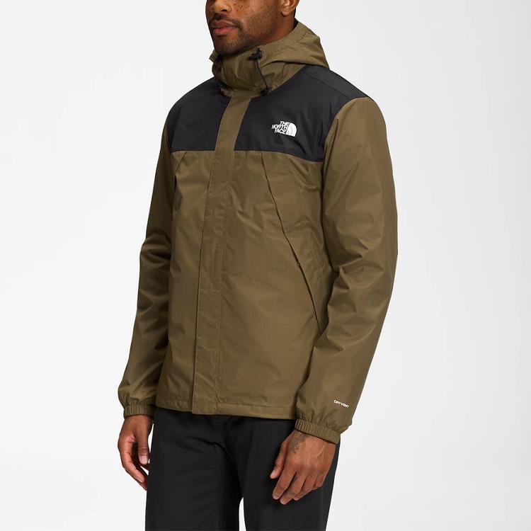 THE NORTH FACE Antora Outdoor Hiking Waterproof Windproof Breathable Thermal Windbreaker Jacket Men's Black NF0A7UJP-WMB