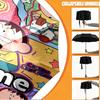 Custom Name Personalized Crayon Shin Print Umbrella, Auto Open Close, 8‑Rib Sturdy Frame, Commute Camping Hiking Use, Birthday Gift