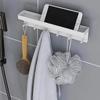 Kitchen Wall Hanger Keys Holder Coat Rack Hanging Hooks Napkin Holder Wall Mount with 6 Hooks Storage Rack for Kitchen Rack