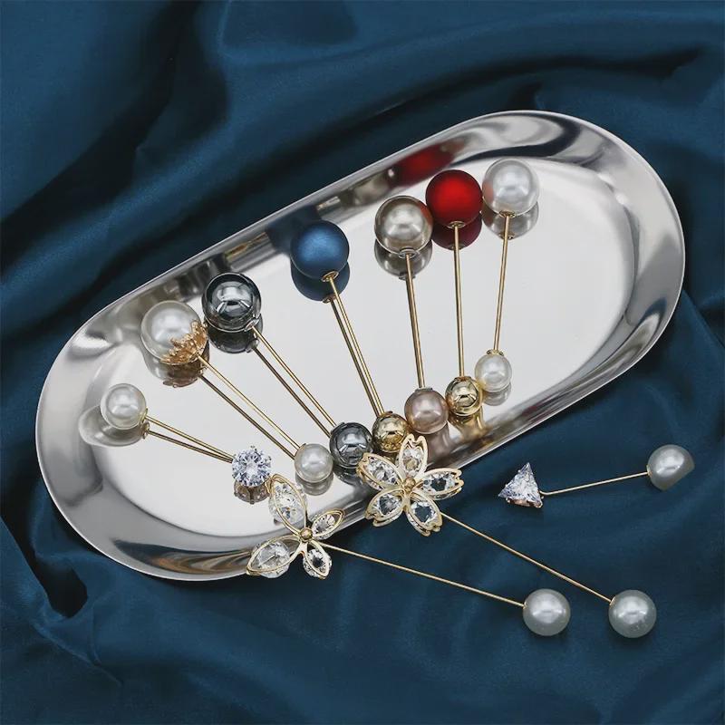 «Брошь из сплава со стразами и жемчугом»: Модный кардиган с защитой от воздействия внешней среды