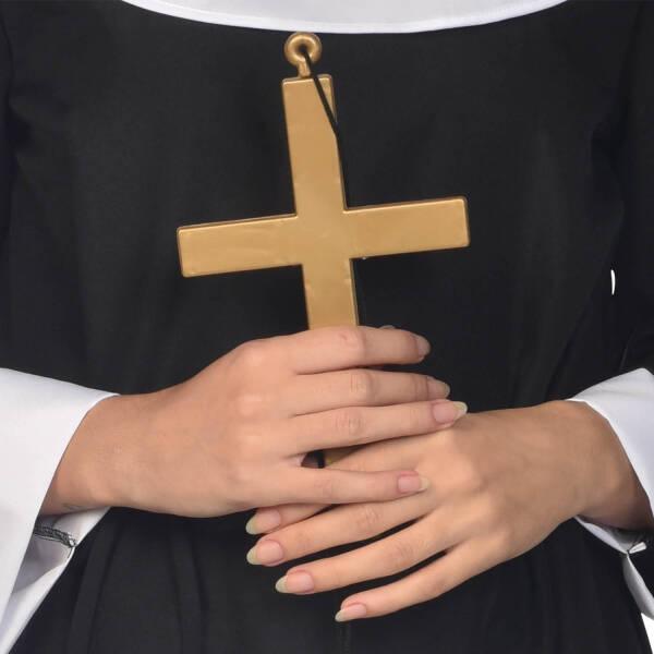 Priest' Cross, Nun' Necklace Gold, 24cm