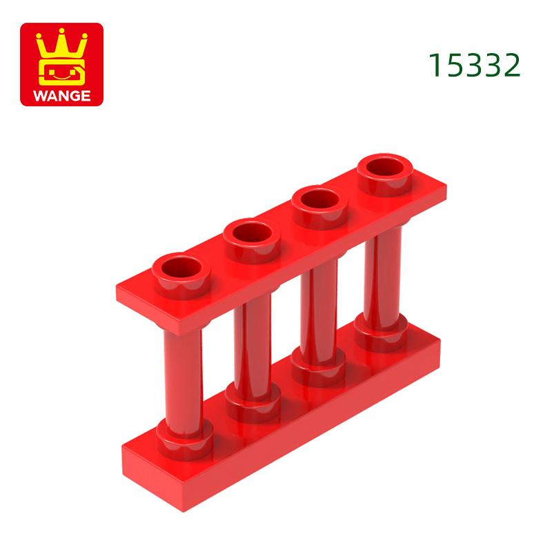 65Pcs/lot 15332 Fence Railing Construction Brick Moc Colour Castle Accessories Works With featuring Block DIY Children's playthings