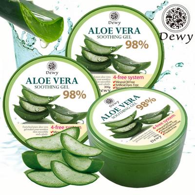 Dewey Real Moisture Aloe Vera Успокаивающий гель 3 шт 98% 300 г Алоэ Успокаивающий гель Алоэ Гель Алоэ Гель