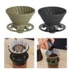 Foldable Coffee Filter Food-grade Silicone Coffee Dripper Manual Coffee Maker Cone Filter Holder for Camping Office