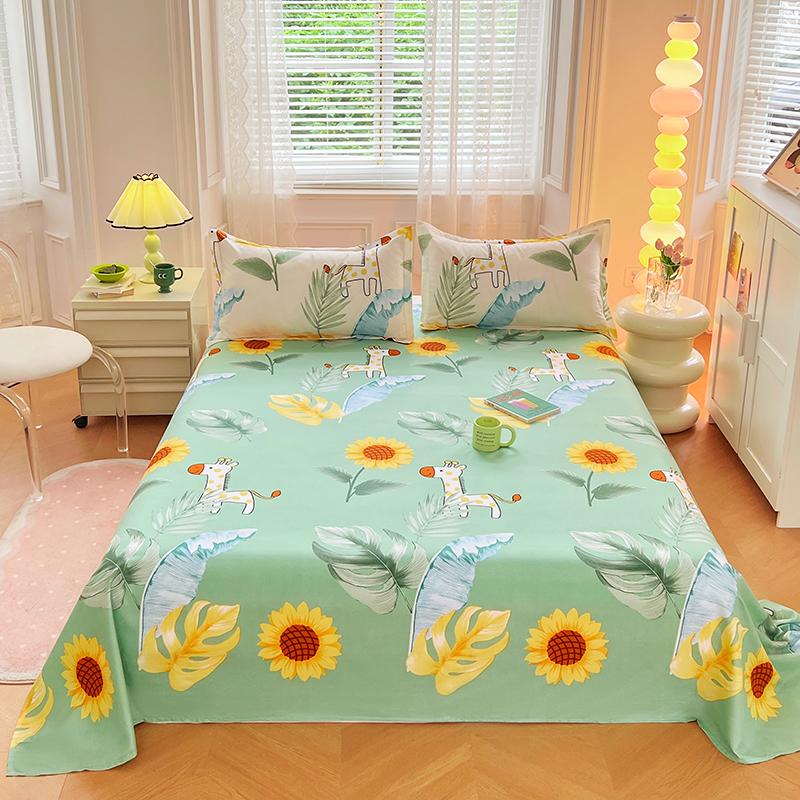 Простыни в мультяшном стиле Постельное белье, не наносящее вреда коже Простыня для взрослых и детей Простыня Roupa de Cama (Нет наволочки)