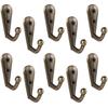10pcs BESTOMZCoat Hooks Heavy Duty Wall Mounted Hanger Closet Hooks for Towel Clothes